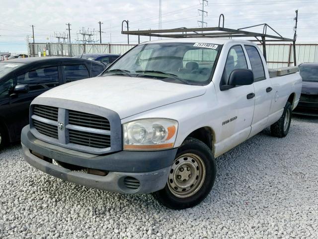 1D7HA18N46J218764 - 2006 DODGE RAM 1500 S WHITE photo 2