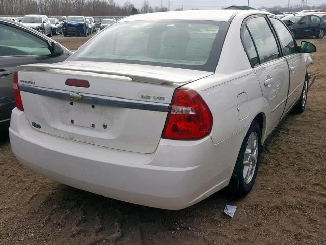 1G1ZT52825F316219 - 2005 CHEVROLET MALIBU LS WHITE photo 4