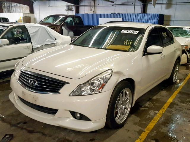 JN1CV6AR7BM402367 - 2011 INFINITI G37 WHITE photo 2