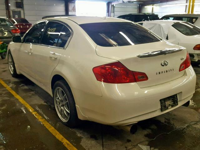 JN1CV6AR7BM402367 - 2011 INFINITI G37 WHITE photo 3