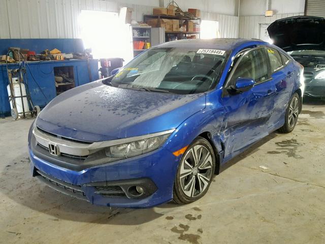 JHMFC1F77JX032639 - 2018 HONDA CIVIC EXL BLUE photo 2