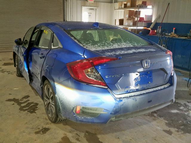 JHMFC1F77JX032639 - 2018 HONDA CIVIC EXL BLUE photo 3