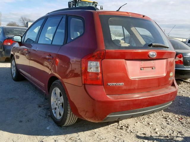 KNAFG526X87175795 - 2008 KIA RONDO LX ORANGE photo 3