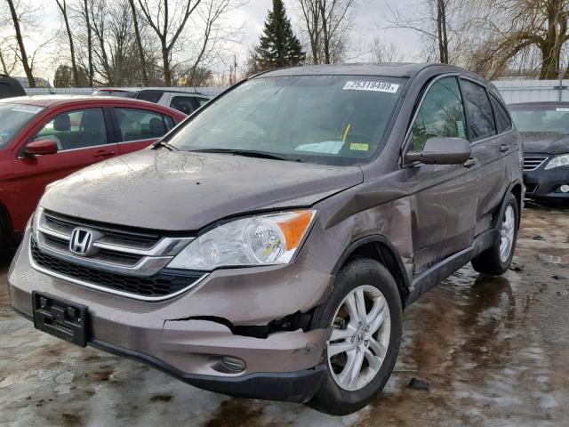 5J6RE3H71BL053541 - 2011 HONDA CR-V EXL BROWN photo 2