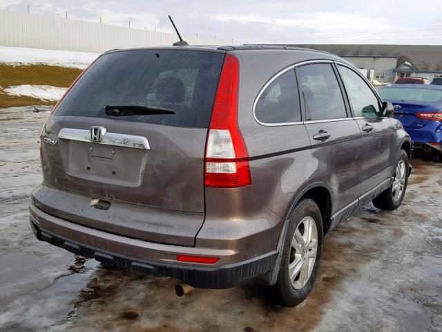 5J6RE3H71BL053541 - 2011 HONDA CR-V EXL BROWN photo 4