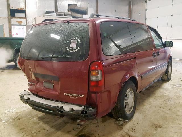 1GNDX13EX4D271910 - 2004 CHEVROLET VENTURE LU MAROON photo 4