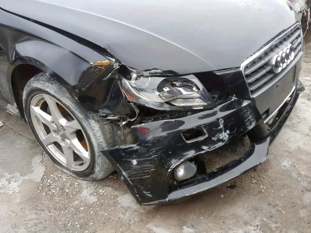 WAUVF68K79A158837 - 2009 AUDI A4 2.0T AV BLACK photo 9