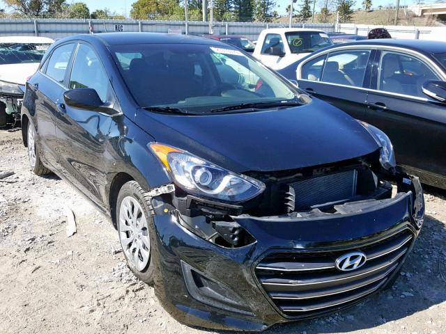 KMHD35LH4HU376028 - 2017 HYUNDAI ELANTRA GT BLACK photo 1