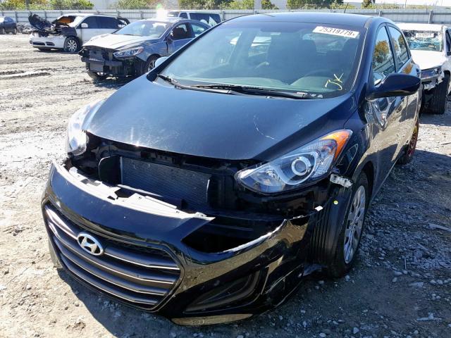 KMHD35LH4HU376028 - 2017 HYUNDAI ELANTRA GT BLACK photo 2