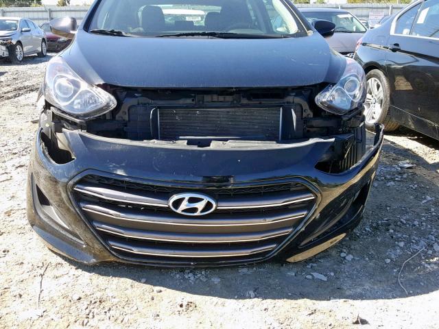 KMHD35LH4HU376028 - 2017 HYUNDAI ELANTRA GT BLACK photo 9