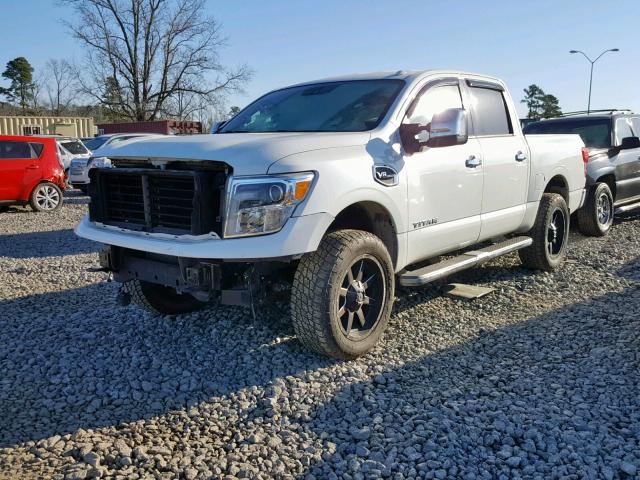 1N6AA1E50HN501509 - 2017 NISSAN TITAN SV WHITE photo 2