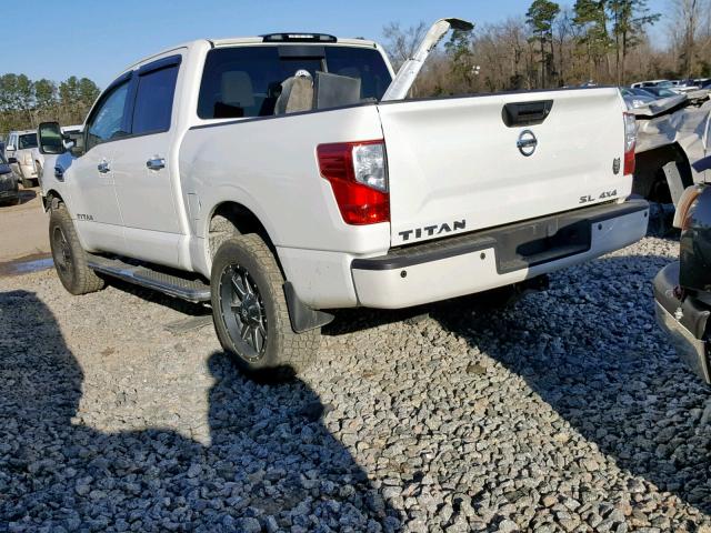 1N6AA1E50HN501509 - 2017 NISSAN TITAN SV WHITE photo 3