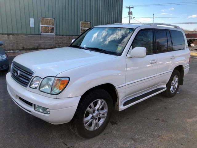 JTJHT00W353554215 - 2005 LEXUS LX 470 WHITE photo 2