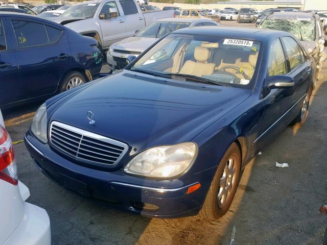 WDBNG70J7YA049560 - 2000 MERCEDES-BENZ S 430 BLUE photo 2