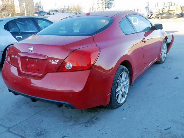 1N4BL24E58C260105 - 2008 NISSAN ALTIMA 3.5 RED photo 4