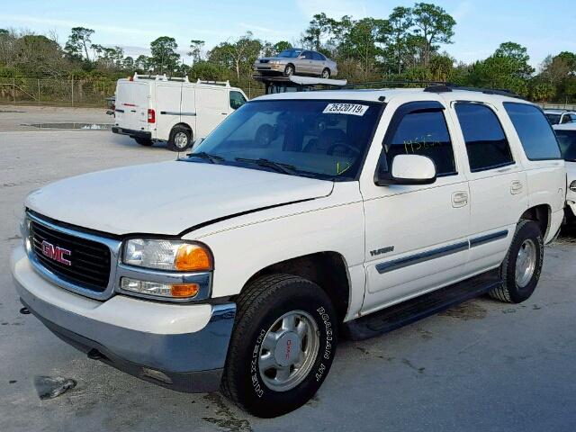 1GKEC13Z82J335036 - 2002 GMC YUKON WHITE photo 2