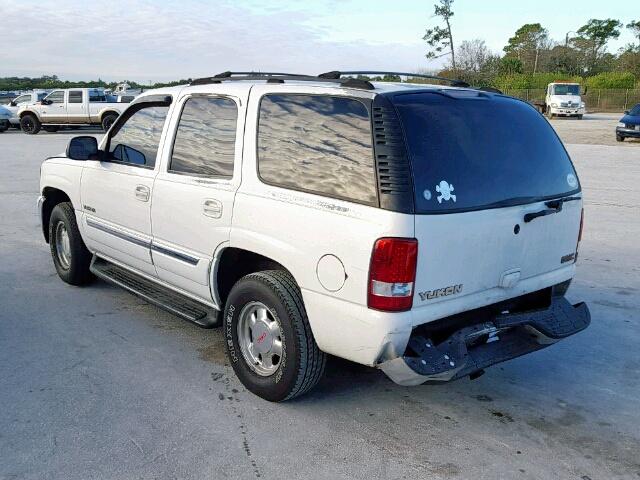 1GKEC13Z82J335036 - 2002 GMC YUKON WHITE photo 3