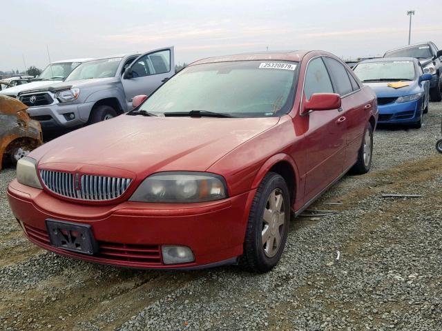 1LNHM86S55Y632673 - 2005 LINCOLN LS RED photo 2