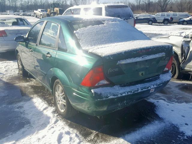 1FAFP3832YW148591 - 2000 FORD FOCUS ZTS GREEN photo 3