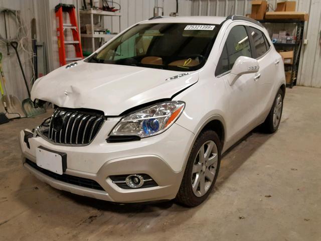 KL4CJCSB6EB526732 - 2014 BUICK ENCORE WHITE photo 2