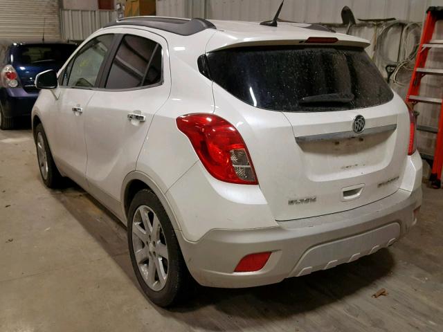 KL4CJCSB6EB526732 - 2014 BUICK ENCORE WHITE photo 3