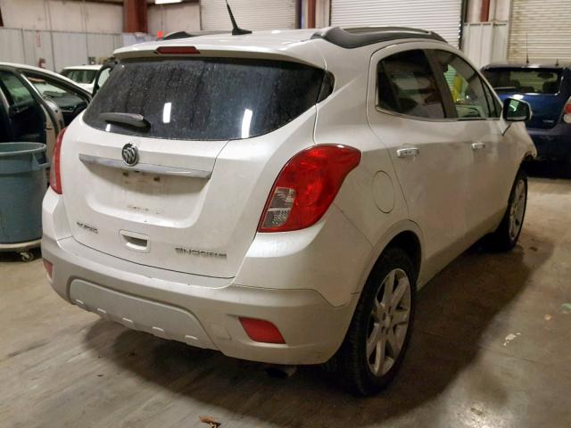 KL4CJCSB6EB526732 - 2014 BUICK ENCORE WHITE photo 4