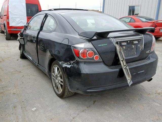 JTKDE167380257283 - 2008 TOYOTA SCION TC შავი ფოტო 3