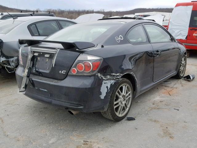 JTKDE167380257283 - 2008 TOYOTA SCION TC შავი ფოტო 4