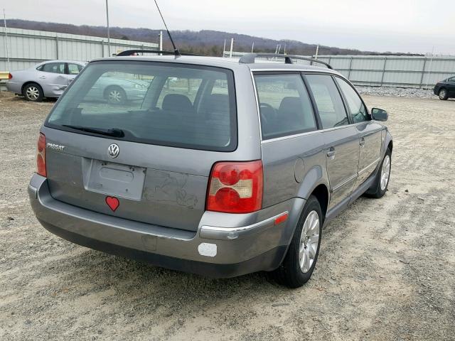 WVWVD63B61E312354 - 2001 VOLKSWAGEN PASSAT GLS GRAY photo 4