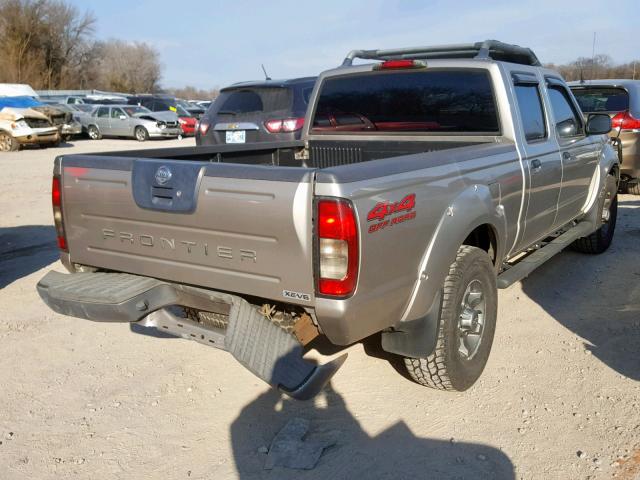 1N6ED29Y34C464495 - 2004 NISSAN FRONTIER C GOLD photo 4