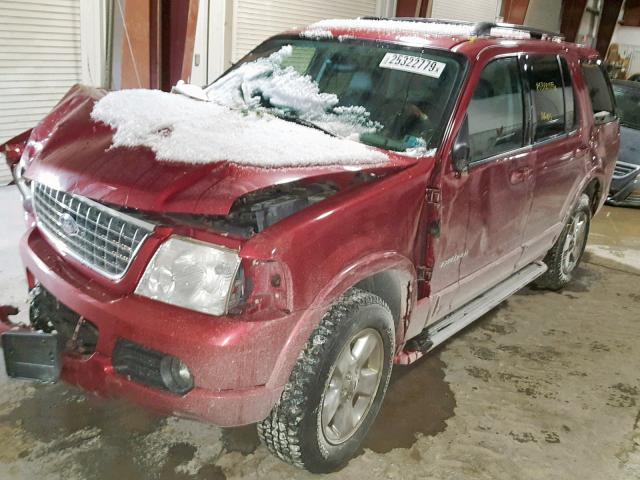 1FMZU75W84UA87982 - 2004 FORD EXPLORER L RED photo 2