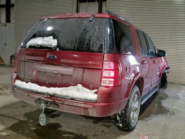 1FMZU75W84UA87982 - 2004 FORD EXPLORER L RED photo 4