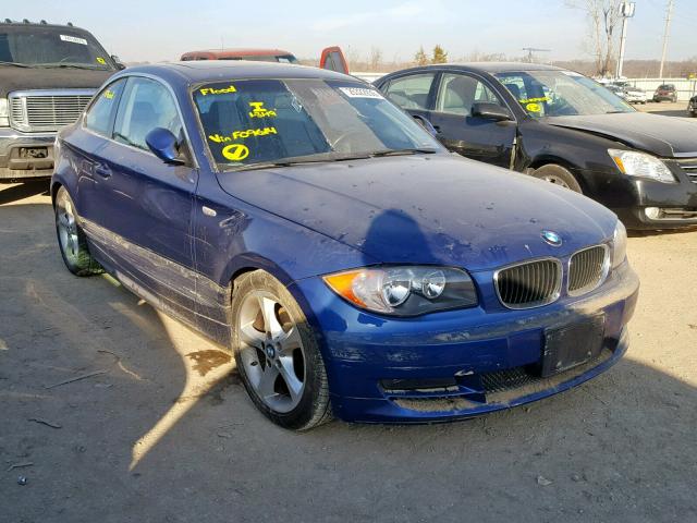 WBAUP73598VF09614 - 2008 BMW 128 I BLUE photo 1