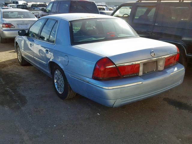 2MEFM74W3XX605615 - 1999 MERCURY GRAND MARQ BLUE photo 3