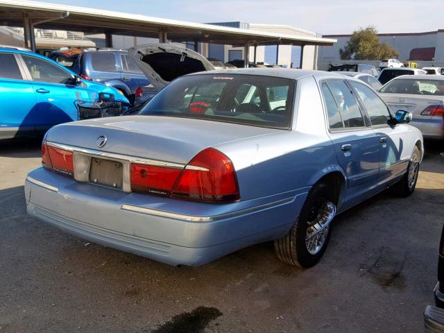 2MEFM74W3XX605615 - 1999 MERCURY GRAND MARQ BLUE photo 4