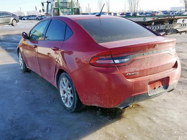 1C3CDFBA6DD290726 - 2013 DODGE DART SXT RED photo 3