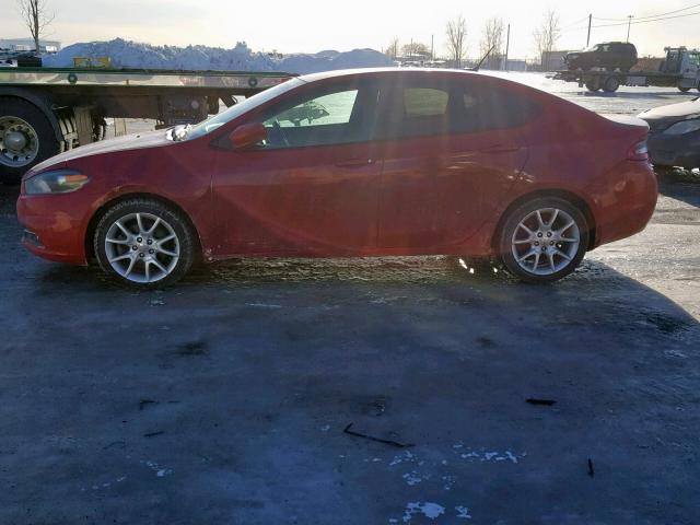 1C3CDFBA6DD290726 - 2013 DODGE DART SXT RED photo 9