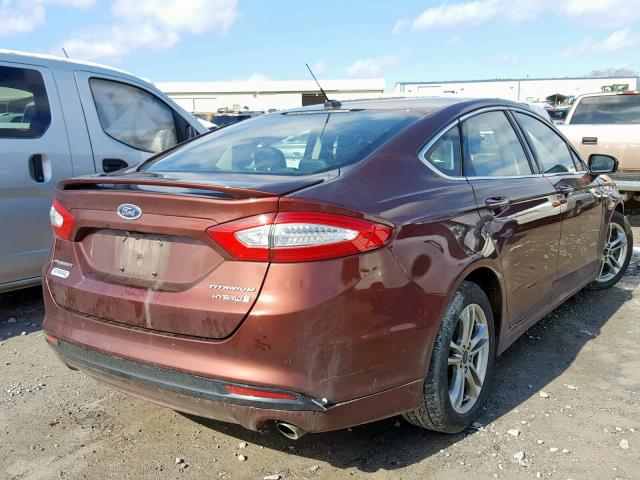 3FA6P0RU6GR323156 - 2016 FORD FUSION TIT BURGUNDY photo 4