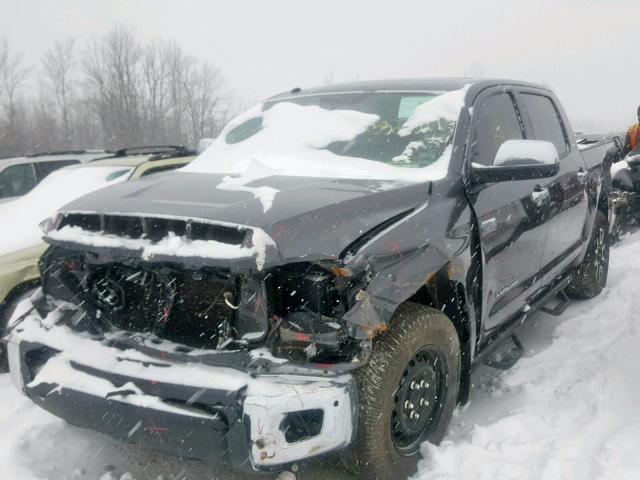 5TFHY5F10FX449669 - 2015 TOYOTA TUNDRA CRE GRAY photo 2