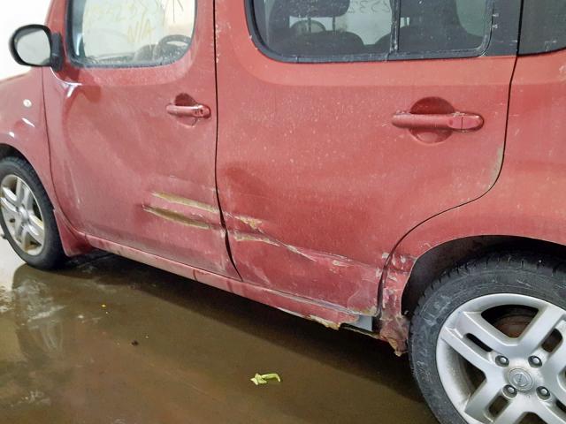 JN8AZ2KR1AT156862 - 2010 NISSAN CUBE BASE RED photo 9