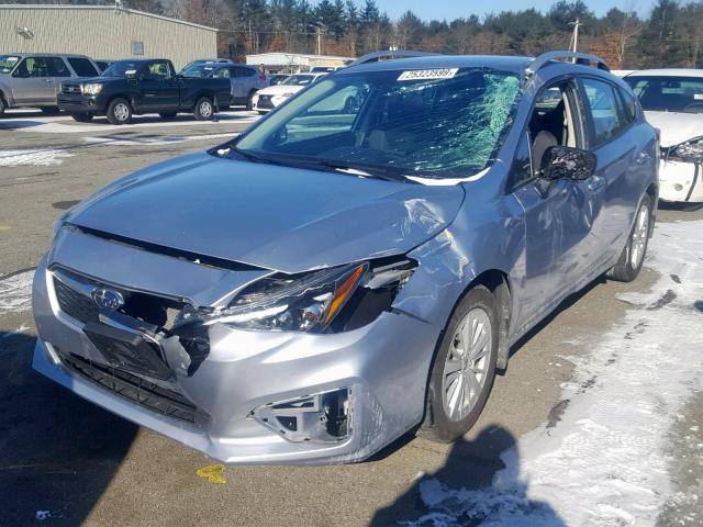 4S3GTAB65J3710914 - 2018 SUBARU IMPREZA PR SILVER photo 2