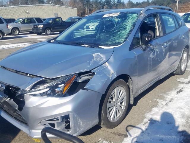 4S3GTAB65J3710914 - 2018 SUBARU IMPREZA PR SILVER photo 9