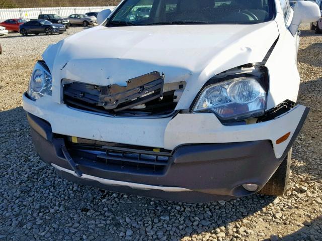 3GSCL33P89S528345 - 2009 SATURN VUE XE WHITE photo 9