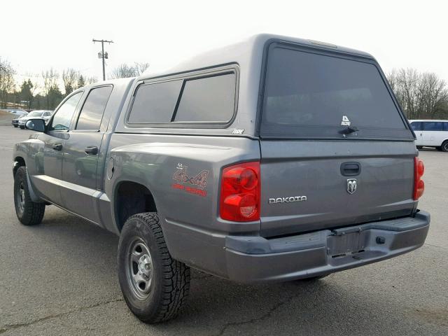 1D7HW28K46S637060 - 2006 DODGE DAKOTA QUA GRAY photo 3