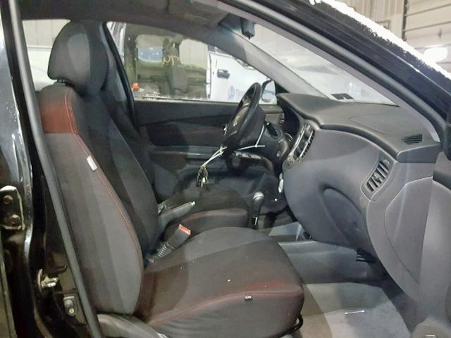 KNADE163076292795 - 2007 KIA RIO 5 SX BLACK photo 5