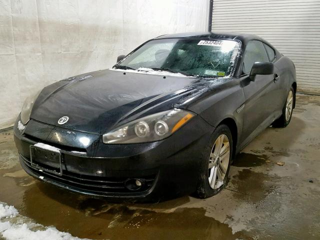 KMHHM66D88U291335 - 2008 HYUNDAI TIBURON GS BLACK photo 2