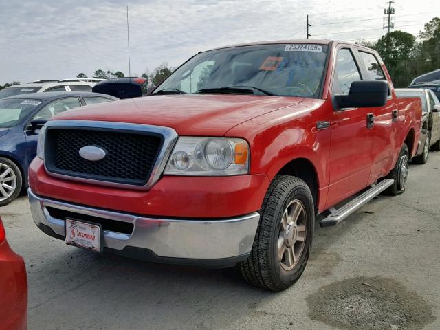 1FTRW12W17FB51501 - 2007 FORD F150 SUPER RED photo 2