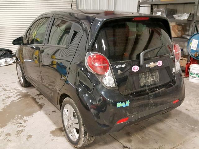 KL8CD6S96EC442814 - 2014 CHEVROLET SPARK 1LT BLACK photo 3