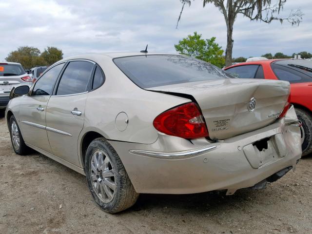 2G4WD582881259400 - 2008 BUICK LACROSSE C TAN photo 3