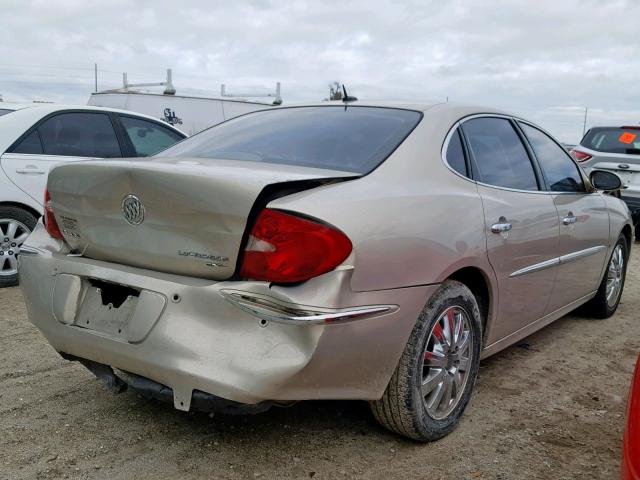 2G4WD582881259400 - 2008 BUICK LACROSSE C TAN photo 4